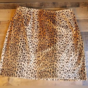 Vintage Cheetah Leopard Print skirt size 14